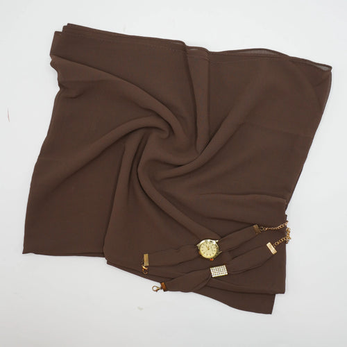 Brown Korean Georgette-Watch Stoler WS-003