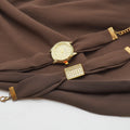 Brown Korean Georgette-Watch Stoler WS-003