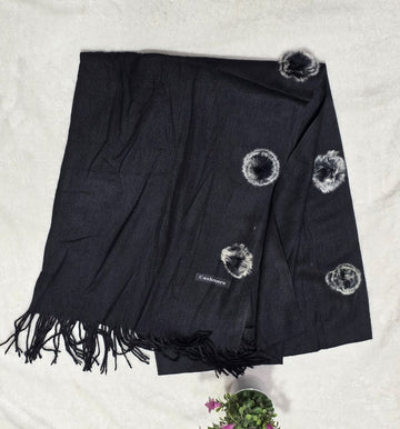 Cashmere one side ball boarder Stoler Special