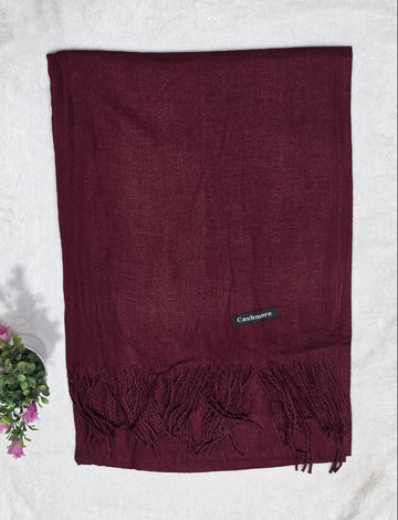 Cashmere Hijab - Mehroon