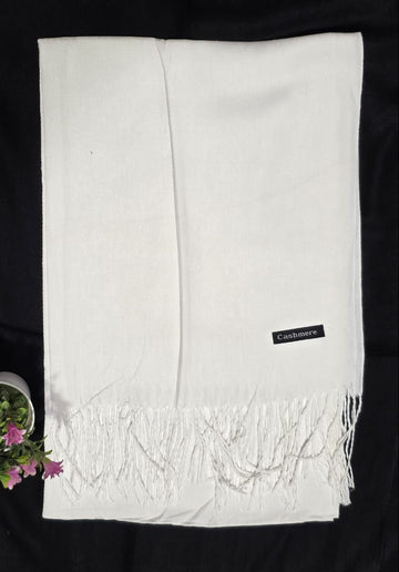 Cashmere Hijab - White