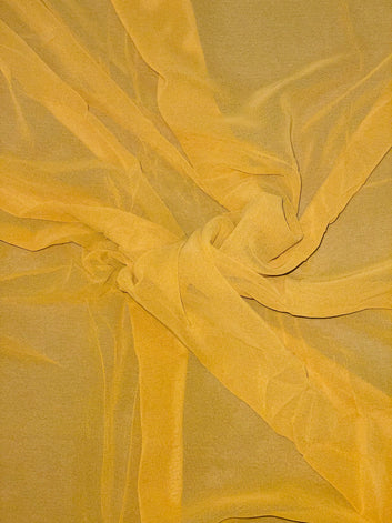 Plain Georgette MUSTARD