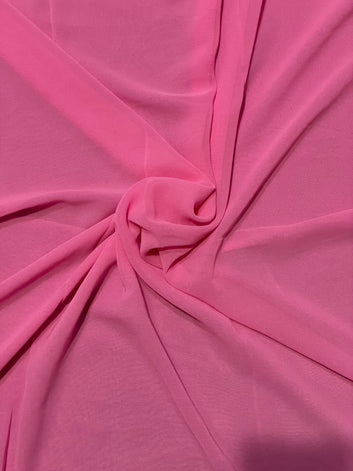 Plain Georgette FRENCH ROSE