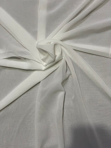 Plain Georgette WHITE