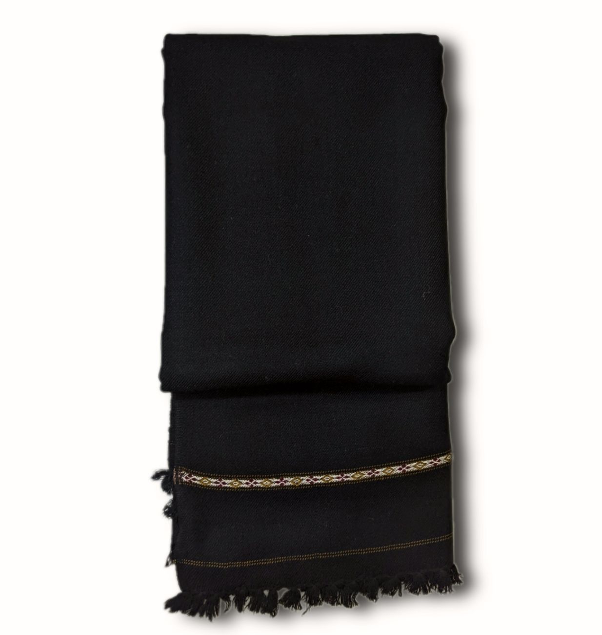 Black Men Wool Shawl