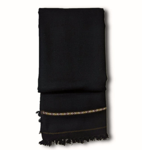 Black Men Wool Shawl
