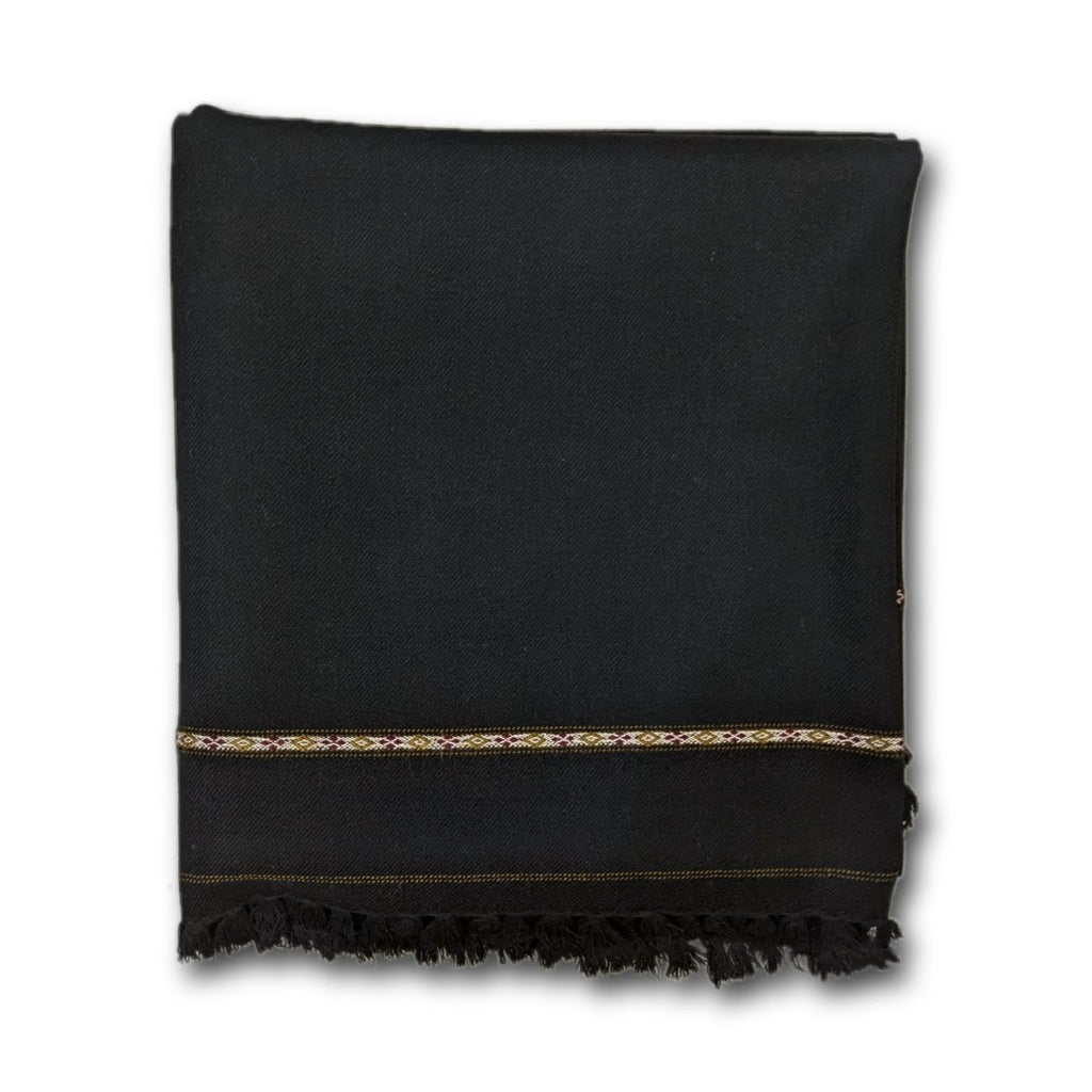Black Men Wool Shawl