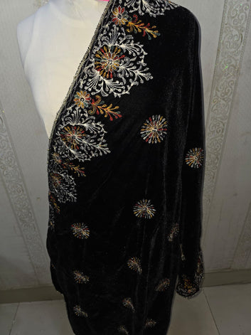 BLACK VELVET SHAWL