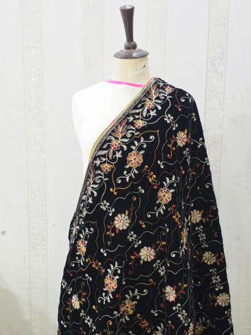 BLACK VELVET SHAWL