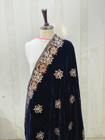 BLACK VELVET SHAWL