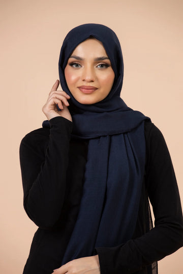 Plain Georgette - Deep Sea Blue